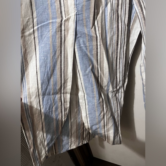 Chic Striped Maxi Pants in Blue and White - Picture 5 of 9